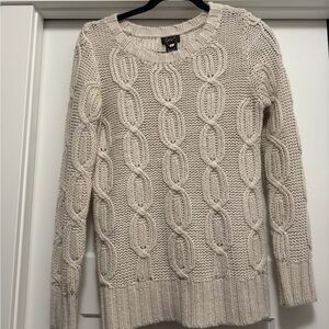 Dex Cable Knit Sweater - Cream